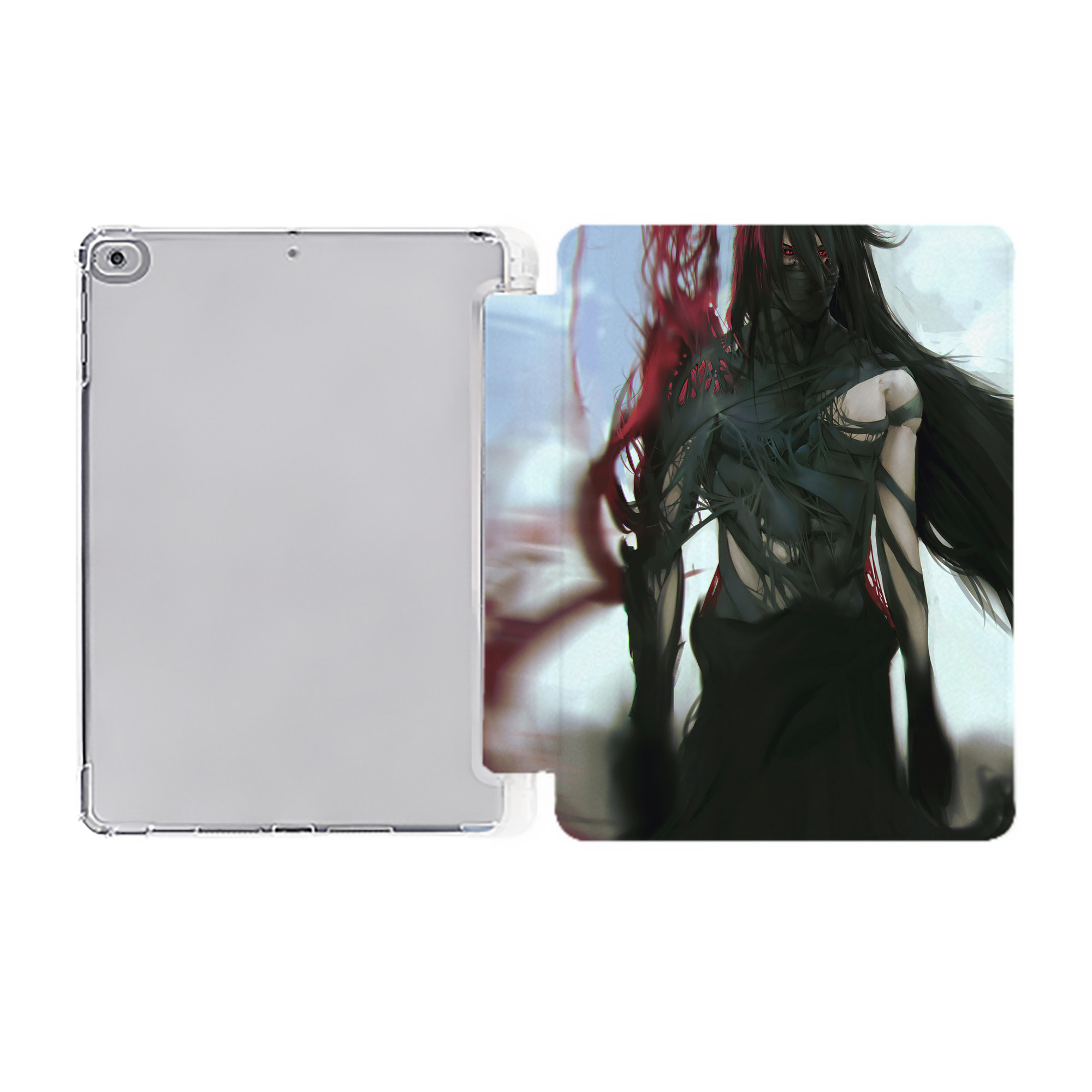 （画像用） ブリーチ BLEACH IPad ケース ペン収納付き 三つ折りスタンド PUレザー×シリコン 対応機種9.5/10.5/10.9インチ